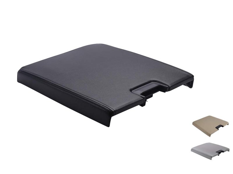 VeCarTech Center Console Lid Kit with Latch Compatible with 2007-2013 Chevy Tahoe/Avalanche/2008-2014 Silverado/GMC Yukon(XL)/Sierra 1500/2500/3500 Center Console Cover Repair Kit OEM 20864151(Black) - Image 1
